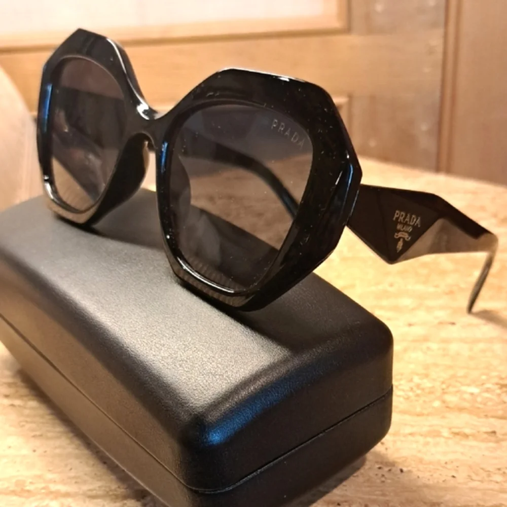 Prada PR 16WS Black Sunglasses With Grey Lenses